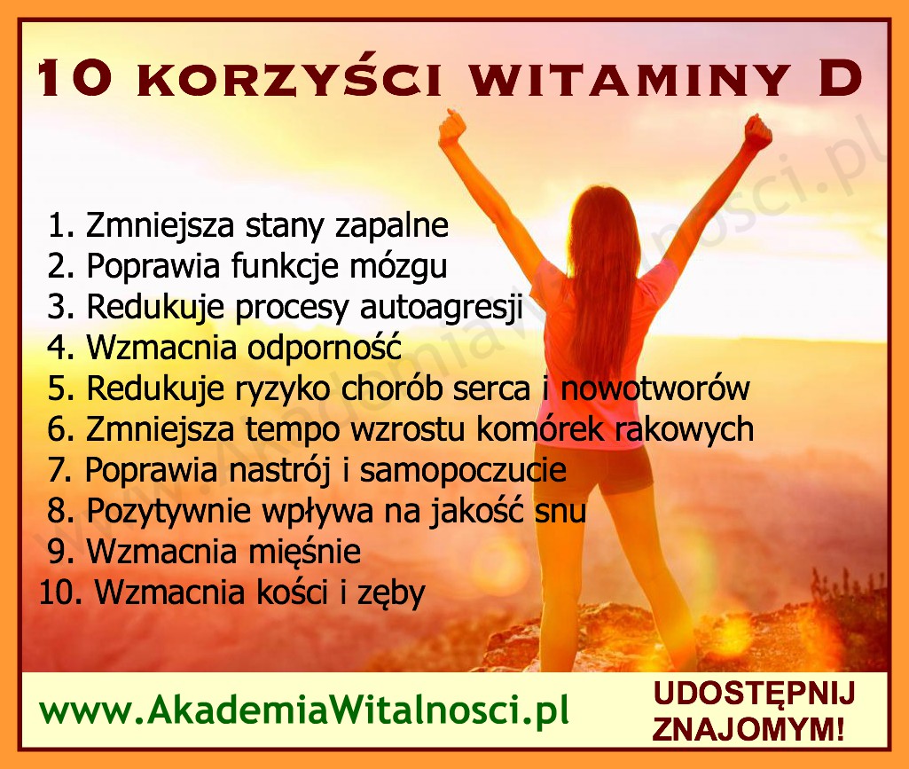 10 Korzyści Z Witaminy D Akademia Witalności